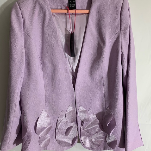 NWT- Midnight Velvet 3 piece lavender skirt, blouse & jacket suit. Sz:16 lined - Picture 8 of 12